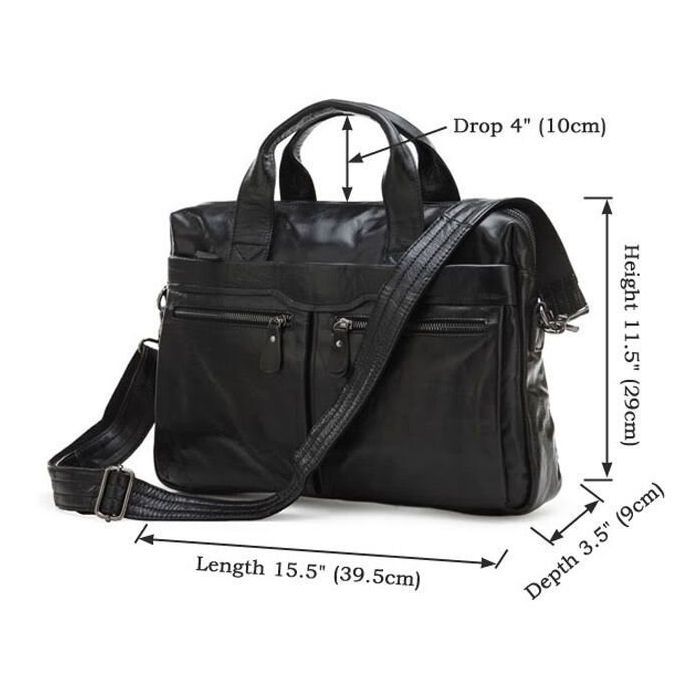 Сумка Vintage Чорна (14054) зображення 9