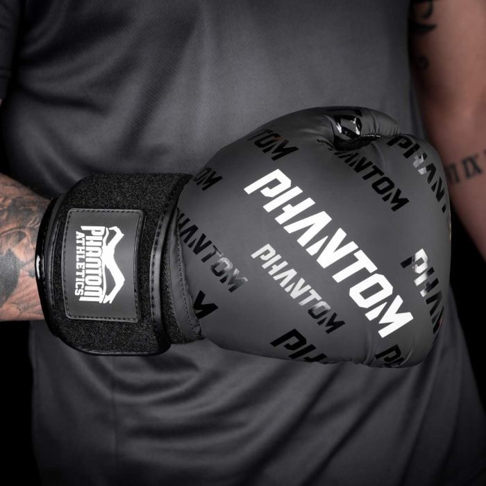 Боксерские перчатки Phantom APEX Velcro Black 12 унцій (PHBG2368-12) изображение 10
