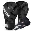 Боксерские перчатки Phantom APEX Velcro Black 12 унцій (PHBG2368-12)