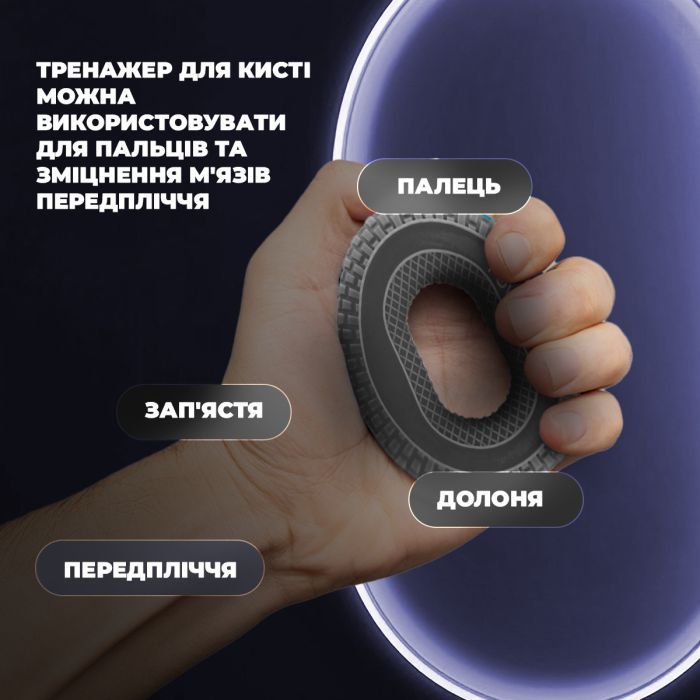 Еспандер PowerPlay PP-4333 Hand Grip Large 25 кг Сірий (PP_4333_Grey_25kg) зображення 7