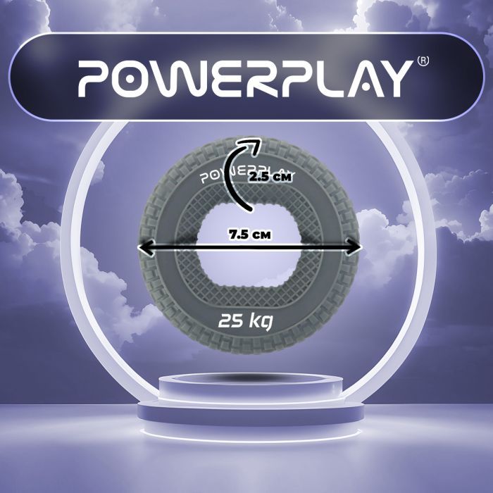 Еспандер PowerPlay PP-4333 Hand Grip Large 25 кг Сірий (PP_4333_Grey_25kg) зображення 8