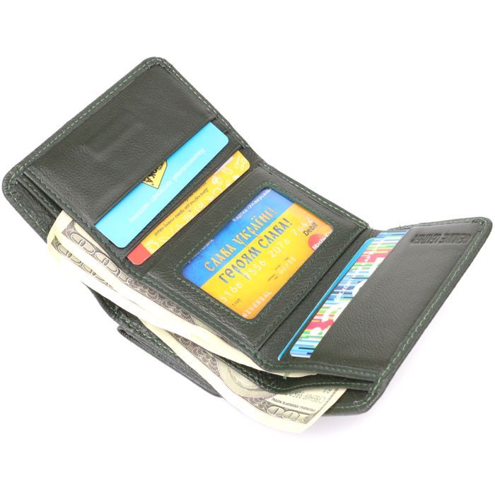 Кошелек ST Leather Из натуральной кожи Зеленый (23072) изображение 8