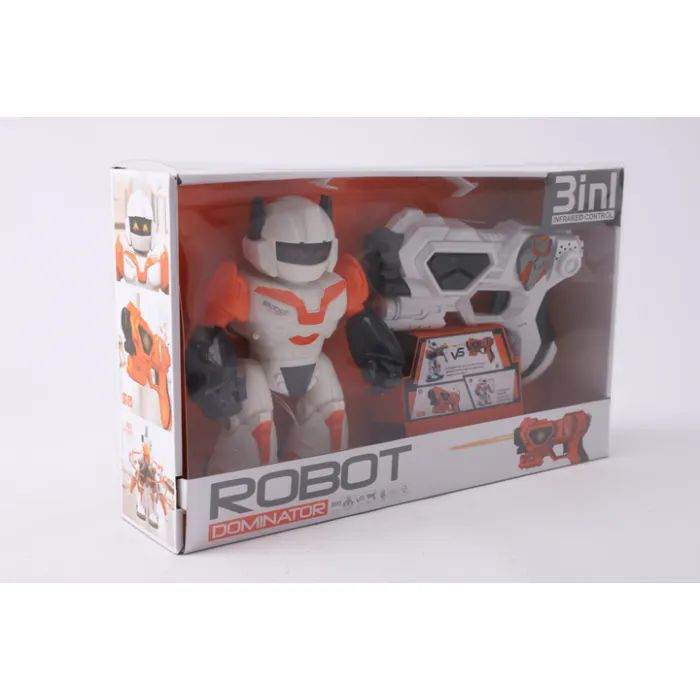 Интерактивная игрушка ROBOT робот с игровым пистолетом (3858894673780) изображение 2