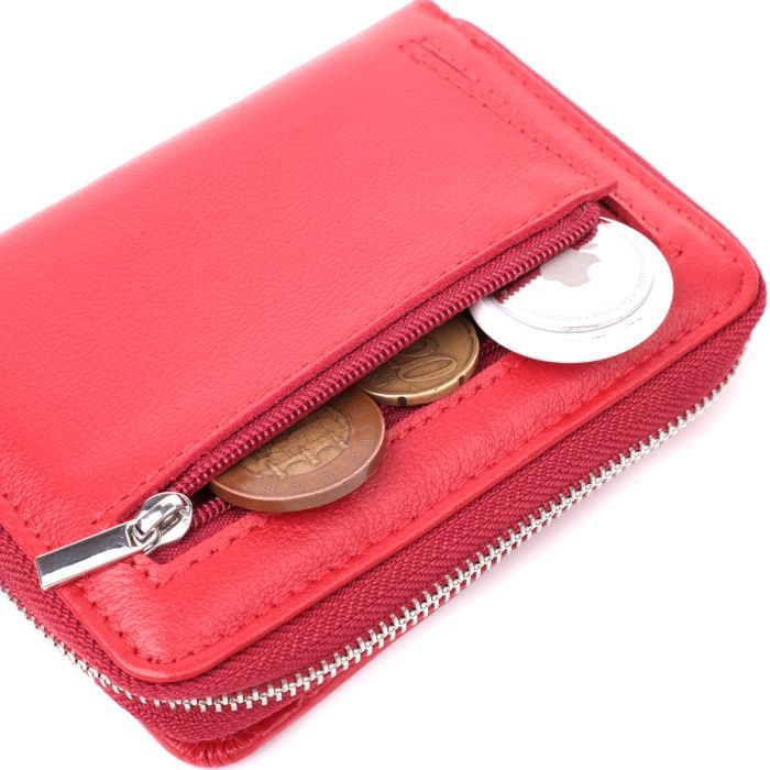 Гаманець ST Leather З натуральної шкіри Червоний (22552) зображення 7