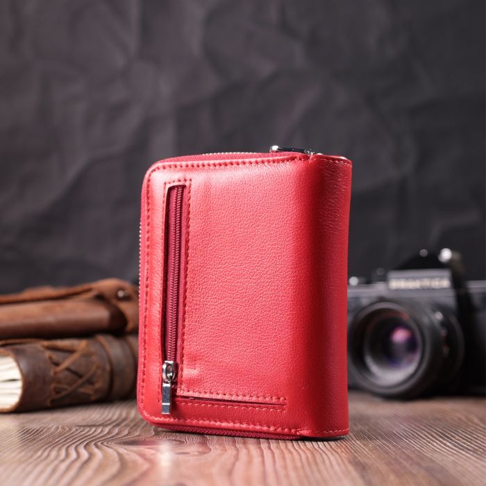 Гаманець ST Leather З натуральної шкіри Червоний (22552) зображення 9