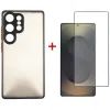 Чехол для мобильного телефона Dengos Kit Samsung Galaxy S25 Ultra Matte + glass (Black) (DG-KM-144)