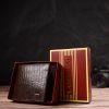 Портмоне Canpellini Из натуральной кожи Коричневое (21785) изображение 10