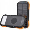 Батарея универсальная Choetech 10000mAh 10W 2USB-A+USB-C,solar panel Black-Orange (B658-OR) изображение 3