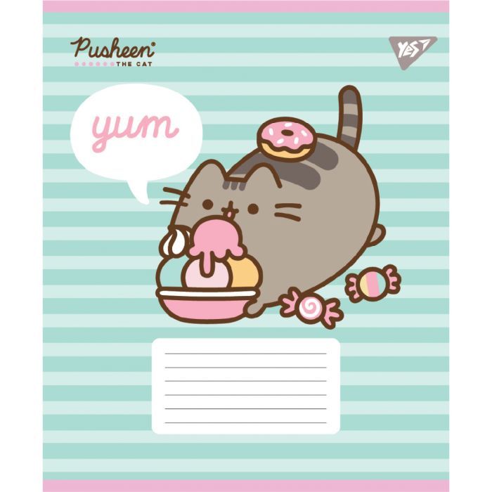 Зошит Yes Pusheen Candy А5 12 аркушів коса лінія (767599) зображення 5