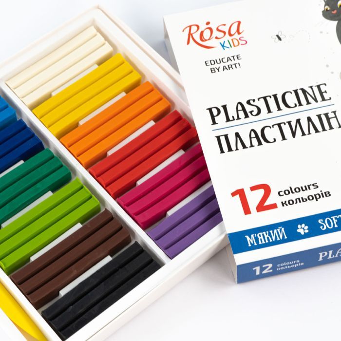 Пластилин Rosa Kids Cats, зі стеком, 18 кольорів 288 г (4823098541608) изображение 3