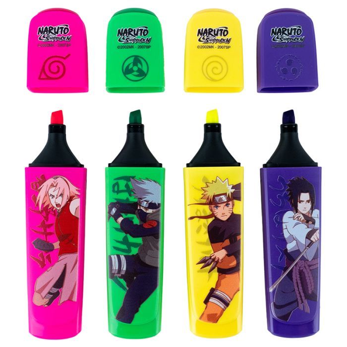 Набір маркерів Kite Highlighter Naruto, набір з 4-х кольорів (NR24-444) зображення 3