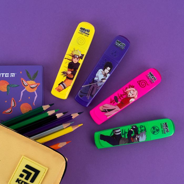 Набір маркерів Kite Highlighter Naruto, набір з 4-х кольорів (NR24-444) зображення 5