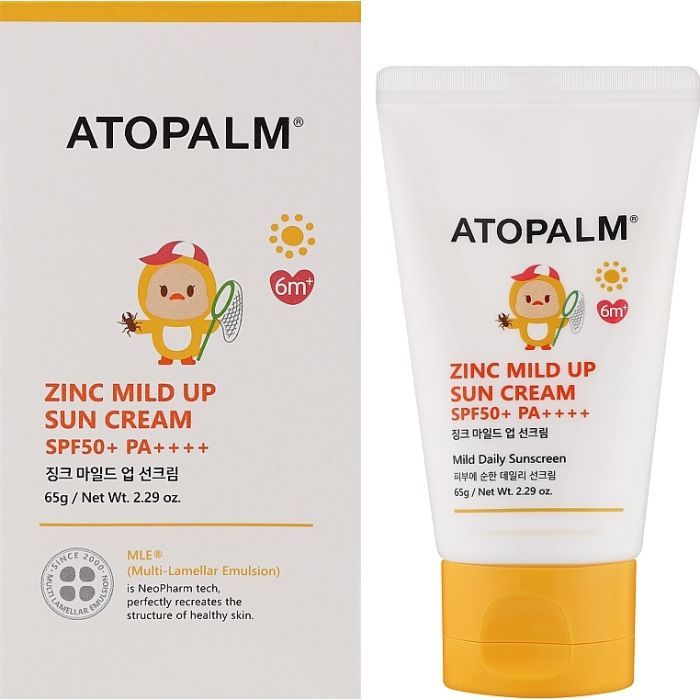 Средство от загара Atopalm Zinc Mild Up Sun Cream SPF50+ 65 г (8809723787104) изображение 2