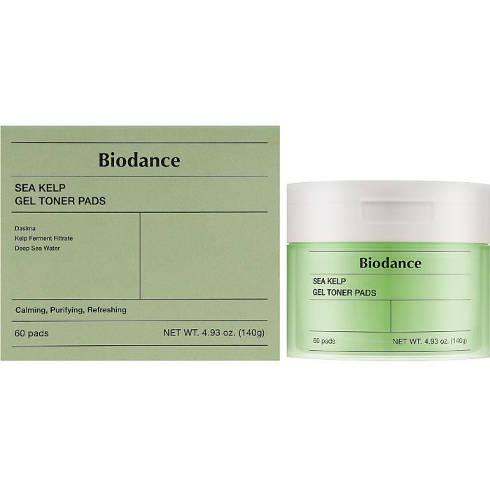 Патчи для лица Biodance Sea Kelp Gel Toner Pads 60 шт. (8809891183678) изображение 2