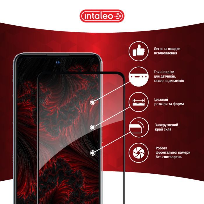 Скло захисне Intaleo Full Glue ZTE V40S Black (1283126575693) зображення 3
