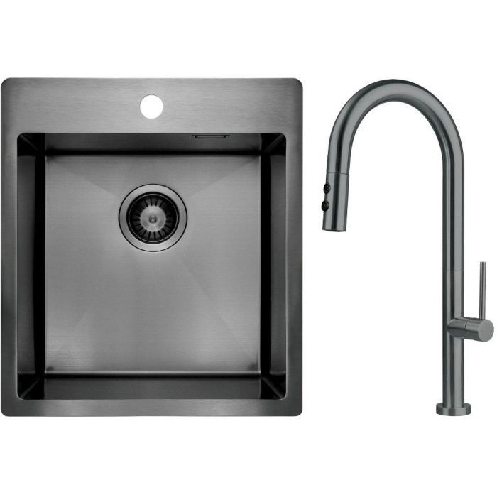 Мойка кухонная Deante Olfato ZPO_D10A + зміш. BQO_D72M (ZPOED10A)