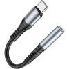 Переходник USB-C M to 3.5mm F LS33 metal gray HOCO (6931474761163) изображение 2