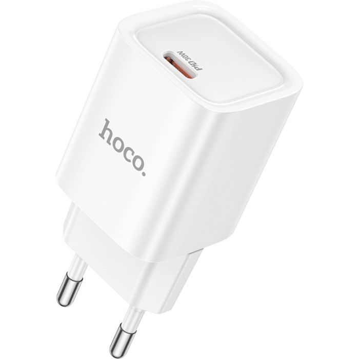 Зарядний пристрій HOCO C148A Charm USB-C PD30W White (6942007630306)