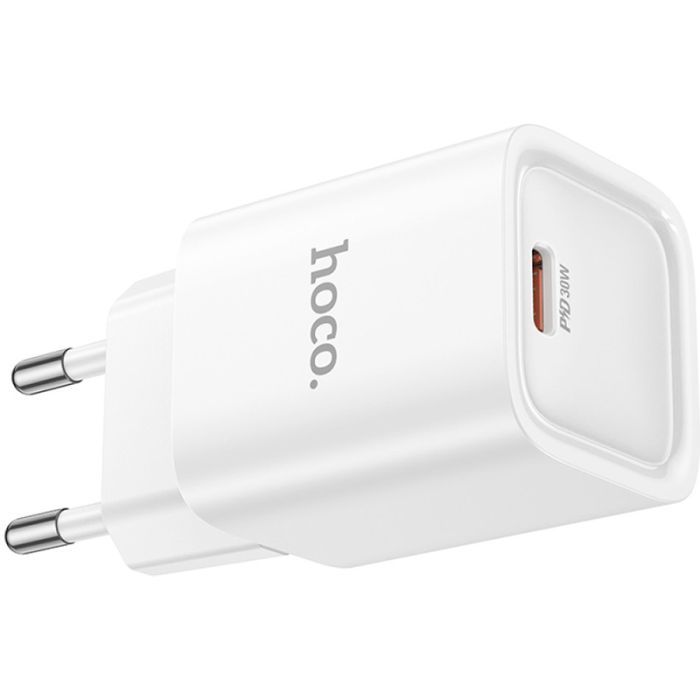 Зарядний пристрій HOCO C148A Charm USB-C PD30W White (6942007630306) зображення 4