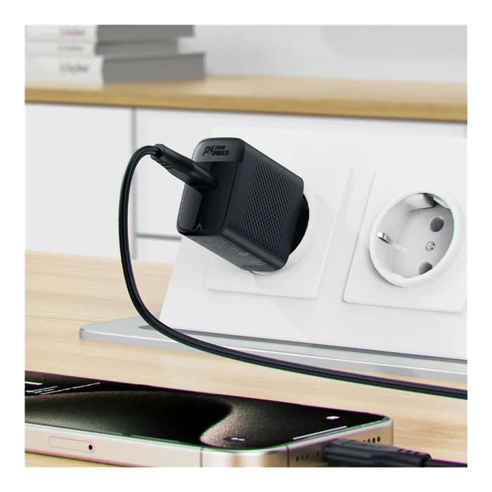 Зарядний пристрій Acefast A82 USB-C PD20W GaN Black (6974316283232) зображення 4