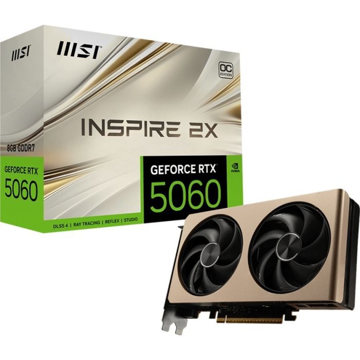 Відеокарта MSI GeForce RTX5060 8Gb INSPIRE 2X OC (RTX 5060 8G INSPIRE 2X OC) зображення 5