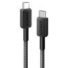 Дата кабель USB-C to USB-C 1.8m nylon 322 black Anker (A81F6G11)