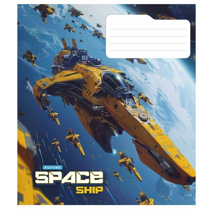 Зошит Школярик Space ship 48 аркушів клітинка (048-3435K) зображення 3