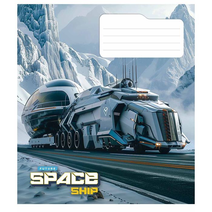 Зошит Школярик Space ship 48 аркушів клітинка (048-3435K) зображення 4