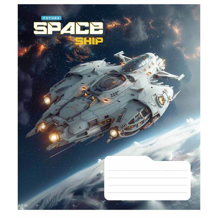 Зошит Школярик Space ship 48 аркушів клітинка (048-3435K) зображення 5