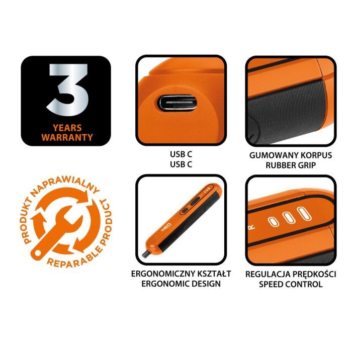 Отвертка аккумуляторная Neo Tools 4in1 1.5Ah, 4.5Нм, 230об/мин, 20 бит, кейс (04-199) изображение 17