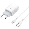 Зарядное устройство HOCO C72A USB + cable USB to USB-C 10.5W White (Hoco C72AW/Tc)