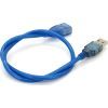 Дата кабель USB 2.0 AM/AF 0.5m transparent blue Voltronic (YT-AM/AF-0,5TBL)