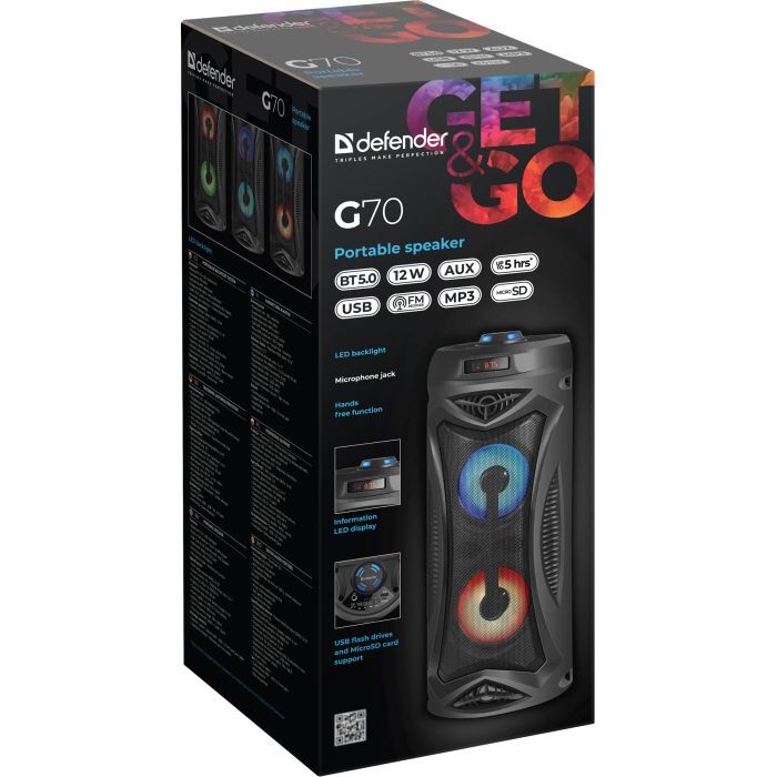 Акустична система Defender G70 Black (65171) зображення 7