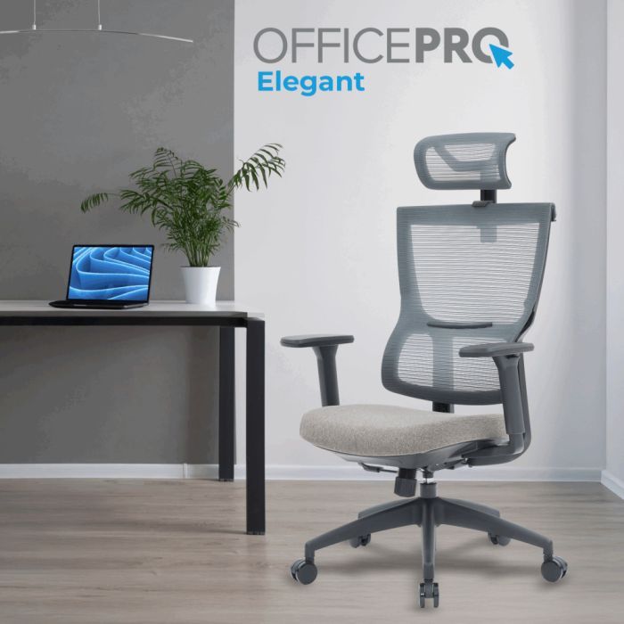 Офісне крісло OfficePro Elegant OC600-B-DG-DG (OC600-B-DG-DG) зображення 2