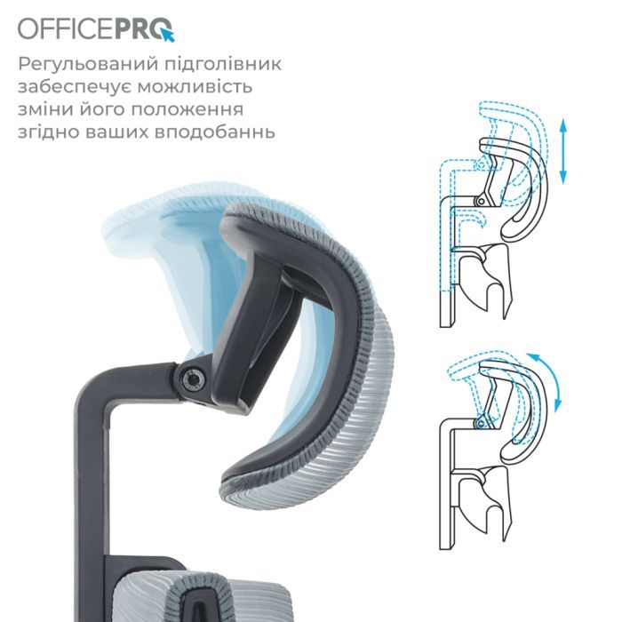 Офісне крісло OfficePro Elegant OC600-B-DG-DG (OC600-B-DG-DG) зображення 5
