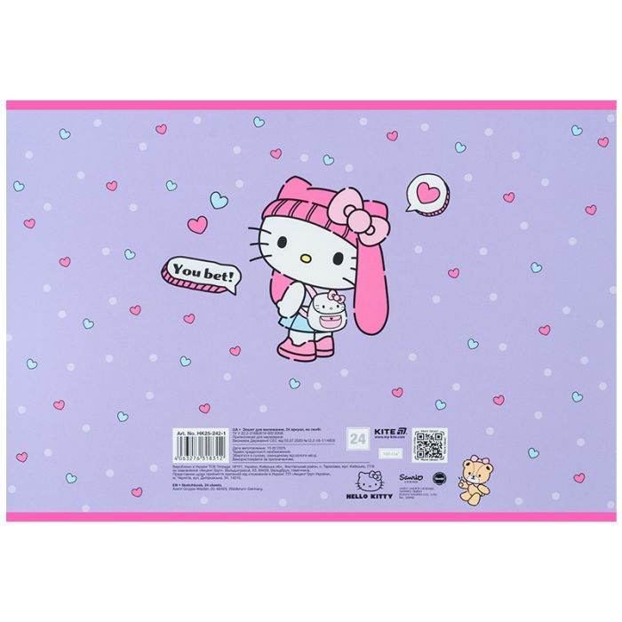 Альбом для рисования Kite Hello Kitty, 24 листа (HK25-242-1) изображение 10