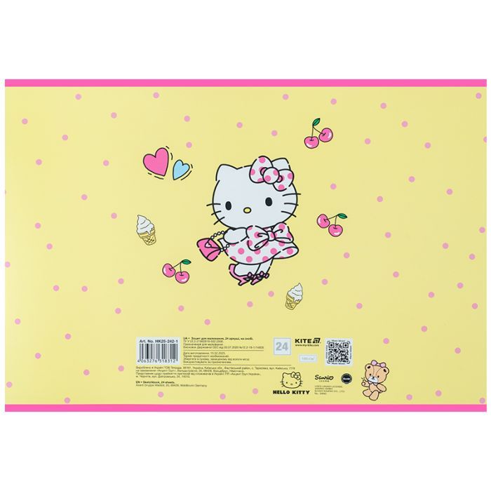 Альбом для рисования Kite Hello Kitty, 24 листа (HK25-242-1) изображение 6