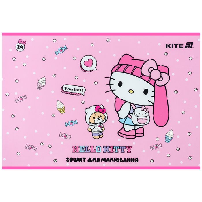 Альбом для рисования Kite Hello Kitty, 24 листа (HK25-242-1) изображение 7