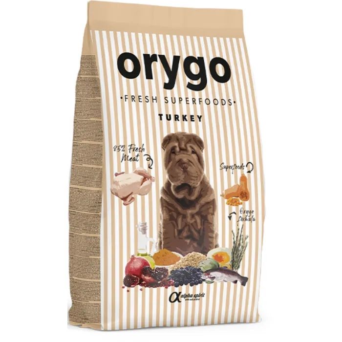 Полувлажный корм для собак Orygo Turkey 8 кг (8436586312190)
