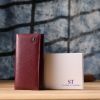 Гаманець ST Leather З натуральної шкіри Бордовий (23085) зображення 10