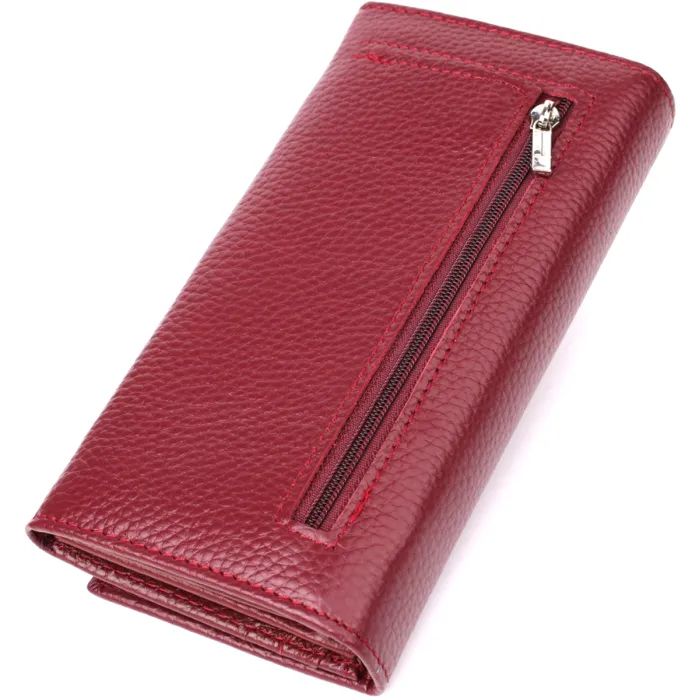 Гаманець ST Leather З натуральної шкіри Бордовий (23085) зображення 2