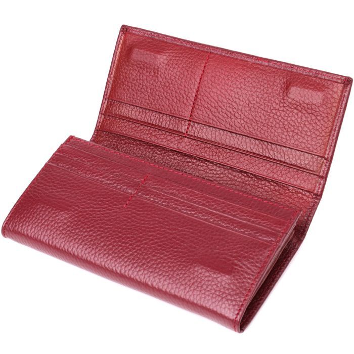 Гаманець ST Leather З натуральної шкіри Бордовий (23085) зображення 5