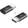 Перехідник Micro 5P F to USB-C M 2PCS black XoKo (XK-AC014-BK2)