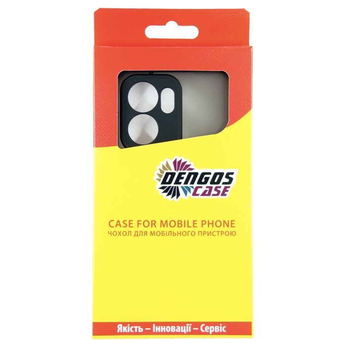 Чехол для мобильного телефона Dengos Oppo Reno13 F Case Matte + Glass (Black) (DG-KM-149) изображение 4