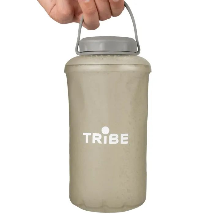 Пляшка для води Tribe Soft Bottle 1 л TPU м'яка crystal-white (T-FE-0023-crystal-white)