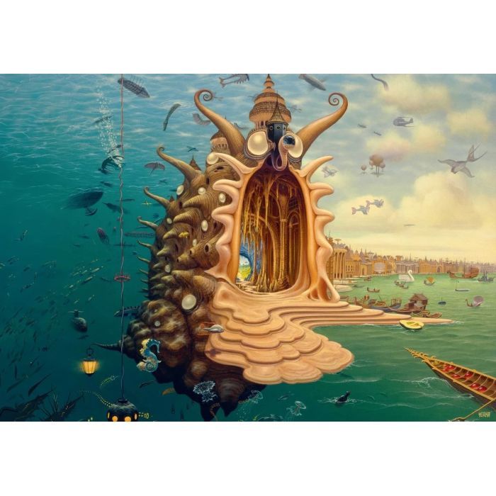 Пазл GoodLoot Imagination: Jacek Yerka Harbor 1000 эл. (5908305249351) изображение 5