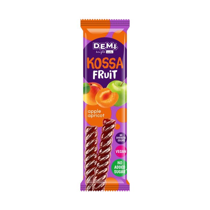 Цукерка Demi Kossa Fruit Пастила фруктова з смаком абрикос 15 г (de.21463)