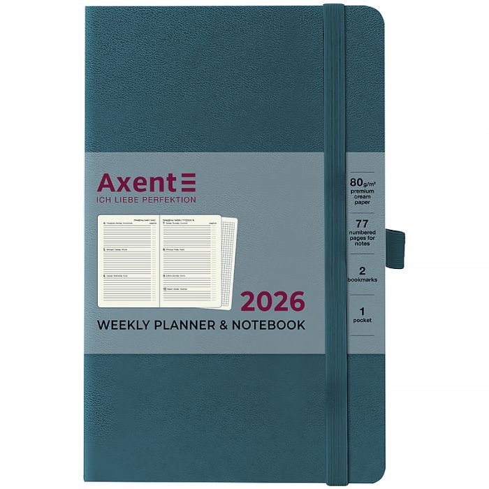 Тижневик Axent датований 2026 Partner Strong 125х195, синій (8505-26-02-A) зображення 2