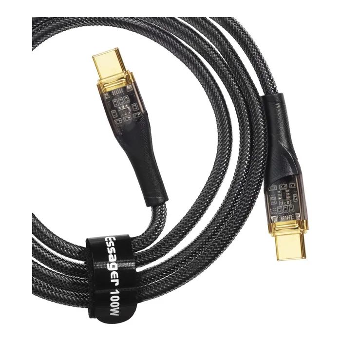 Дата кабель USB-C to USB-C 1.0m 100W blue Essager (EXCTT1-XJ03-P) изображение 2