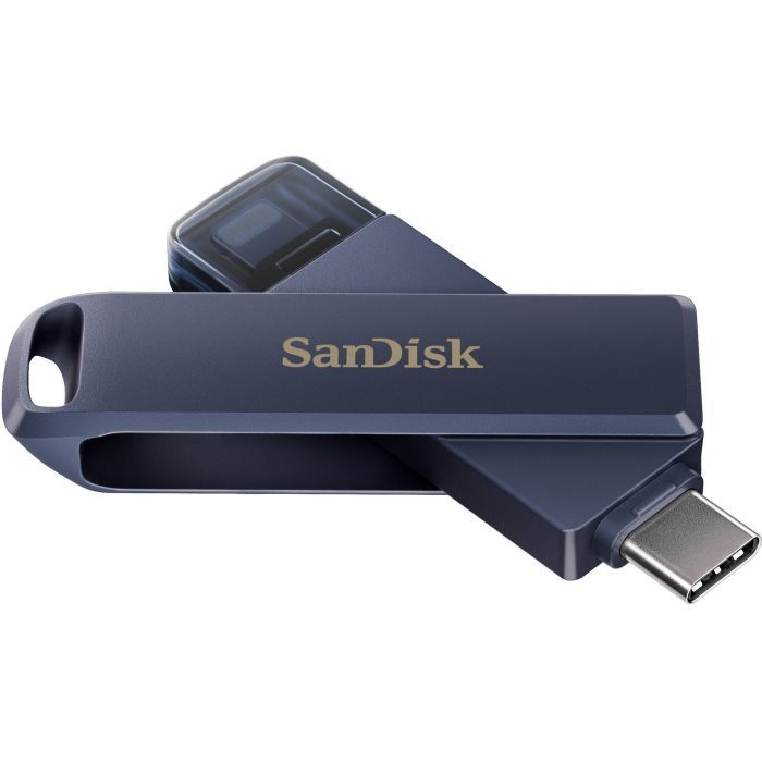USB флеш накопичувач SanDisk 128GB Phone Drive for iPhone Metallic Sky Lightning/Type-C U (SDIXD0N-128G-GN6NE) зображення 4